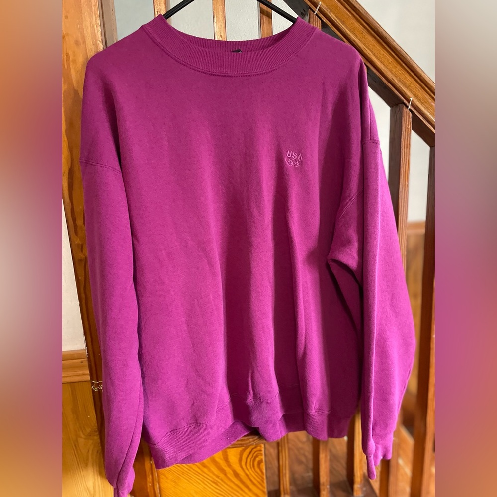 Vintage USA Olympic Apparel Women's Cotton Crewneck Sweatshirt XL rare